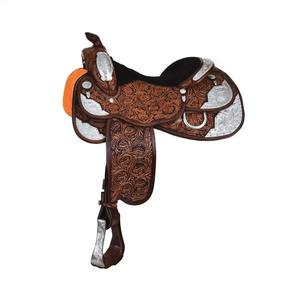 All Terrain <b>Horse</b> Saddle with Wood Tree for Western Riders Flexible Fit Soft Seat <b>Stable</b> Riding Balance Genuine Leather - Product Image 5