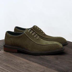 รองเท้าหนังวัวแท้แบบอ็อกซ์ฟอร์ด พร้อมส้นรองรับแรงกระแทกและดีไซน์กันลื่น รองเท้าหนังสำหรับสุภาพบุรุษ - Product Image 1