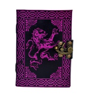 Carnet en cuir Celtic Lion, couverture classique, papier coton personnalisé, reliure en cuir antique, cadeau, logo personnalisé, dessin