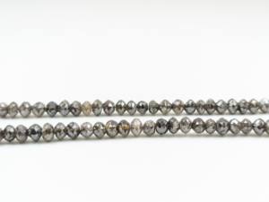 Collier de perles rondes en diamant champagne Lustre, fabrication de bijoux en pierre personnalisés, évaluation certifiée par un tiers, modèle 1073 - Product Image 5