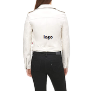 Blouson Moto Femme en Cuir Brut avec Ceinture, Tailles Standard et Grandes Tailles, 100% Polyester Importé, Respirant, Coupe-Vent, Fermeture Éclair