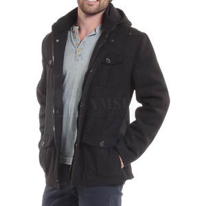 Conception professionnelle vêtements décontractés hommes laine vestes 2023 nouveau Style bonne vente hommes laine vestes pour adultes - Product Image 2