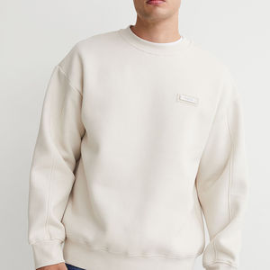 Básicos de algodón personalizado en blanco traje de jogging al por mayor hombres pulóver sudadera y pantalones de chándal conjunto hombres unisex sudaderas con capucha conjunto - Product Image 4