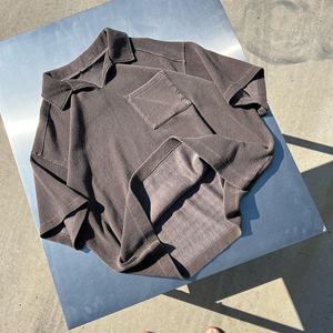 OEM ropa de hombre personalizada verano logotipo personalizado conjuntos de pana Casual manga corta botón Color sólido pantalones cortos y camisa conjunto para los hombres - Product Image 2