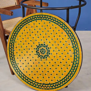 Table d'appoint en mosaïque éblouissante: Art irisé-Table basse bleue-Table d'appoint-Décor de salon-Cadeau - Product Image 1