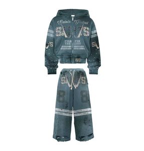 ชุดวอร์มไซส์ใหญ่พิเศษสำหรับผู้ชายชุดวอร์มลำลองสำหรับใส่ได้ทั้งชายและหญิง - Product Image 1