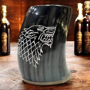 Tasse en corne rustique authentique, fabriquée à la main, verres naturels respectueux de l'environnement, tasse élégante et durable, parfaite pour le café, le thé, le whisky, - Product Image 3