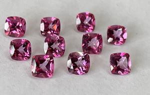 เบาะบุษราคัมสีชมพูธรรมชาติ5มม. ถึง8มม. คุณภาพสูงสุด-เบาะบุษราคัมสีชมพูเหลี่ยมเพชรพลอย - Product Image 4
