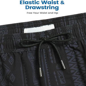 กางเกงว่ายน้ำลายของผู้ชายกางเกงขาสั้นสำหรับว่ายน้ำชายหาดผ้าโพลีเอสเตอร์แห้งเร็วงานตามสั่ง100% - Product Image 5