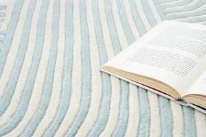 Tapis rectangulaire pour salon en chenille de laine premium, écologique et adapté aux animaux domestiques - Product Image 2