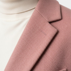 Manteau de coupe classique pour hommes Manteau long en laine d'hiver Fabricant d'équipement d'origine Conception de logo personnalisé Vêtements d'extérieur de mode formelle Fournisseur de gros Vrais - Product Image 5