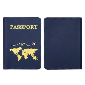 Portefeuille de voyage en cuir véritable de haute qualité avec fermeture éclair, porte-cartes et autocollant Visa pour passeports - Product Image 5