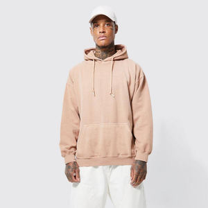 Sweat à capuche pour homme tendance, lavage à l'acide, logo personnalisé, 100% coton, pull vintage, sweats à capuche lavés, poids lourd, vierge pour homme - Product Image 4