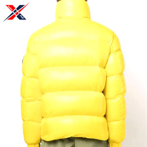 Veste bouffante à capuche pour hommes, en toile, col montant, rembourrée, de haute qualité, personnalisée et à la mode, d'automne - Product Image 4