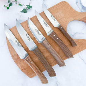 Couteau Atasan série Eco manche en noyer 5 pièces ensemble de couteaux de boucher couteaux de cuisine en acier inoxydable de haute qualité prix bon marché - Product Image 2