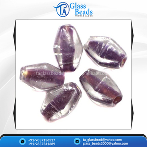 La mejor calidad surtido de cuentas de cristal de Murano de 12mm y 20mm patrón de flores de cristal suelto para decoración del hogar fabricación de joyas India - Product Image 3