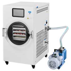 Adjustable Timer Freeze Dryer <b>Machine</b> Carbon Steel Electric Heating White Model D0100XU48CV 8.8-13.2 LBS/Batch Fruit Vegetable - Product Image 2