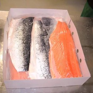 Salmón Atlántico entero criado en Noruega. Sin OGM 100% Sin antibióticos Congelado Bajo en sodio Bajo en grasa Bajo en carbohidratos Grado a - Product Image 4