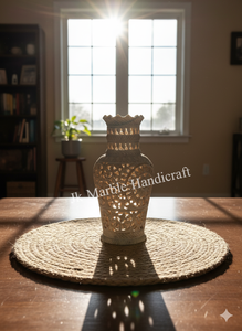 Vase à fleurs en pierre de savon sculptée à la main pour la décoration de la maison et de bureau, moderne, vente en gros, meilleur prix - Product Image 2