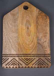 Handmade Mandala <b>Engraved</b> Mango Wood Chopping Board Wooden Serving Platter with Handle | Eco-Friendly Kitchen Cutting Board - Product Image 6