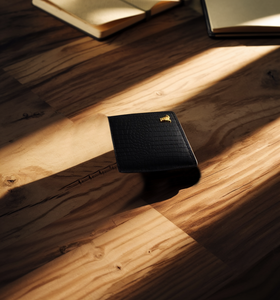 กระเป๋าสตางค์หนังแท้พรีเมียมแบบยูนิเซ็กซ์ ดีไซน์บางเฉียบ เป็นมิตรกับสิ่งแวดล้อม มีช่องใส่บัตรหลายช่อง สีน้ำตาล สไตล์ธุรกิจ เปิดปิดแบบสั้น - Product Image 5