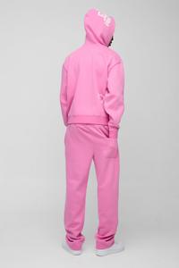 ชุดวอร์มพิมพ์ลายหัวใจบ็อกซี่ขนาดใหญ่เสื้อผ้าระบายอากาศทรงหลวมสำหรับฤดูหนาวผลิตในปากีสถาน - Product Image 2