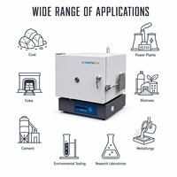 Horno de Mufla Digital Rápido U-Therm YX-WK7300A 1000C, Protección IP65, Precisión 3C, 220V 4kW para Pruebas de Ceniza de Carbón, 1 Año de Garantía