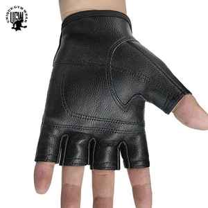2026 New Arrival UNIQUE GYM WEAR Unisex Half <b>Finger</b> Weight Lifting Gloves Leather Grip Adjustable Wrist <b>Strap</b> Non-Slip - Product Image 6