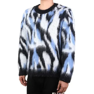 High Demand 100% Cotton Knitted Men's Pullover Sweaters New Design Best Quality Winterwear Front Logo - Product Image 5