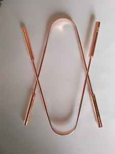 Limpiador de Lengua Multiusos Aanju 2025 de Marca Privada, Mango de Cobre de Calidad Superior, Color Personalizado, Multiusos - Product Image 3