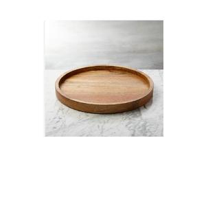 ถาดไม้ขนาดใหญ่พร้อมด้ามจับเป็นรูทรงกลมถาดเสิร์ฟอาหารดีไซน์ทันสมัยถาดไม้เสิร์ฟอาหาร - Product Image 1