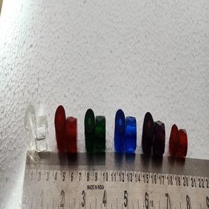 Perles de verre rondes facettées vertes russes sur mesure, qualité supérieure, durables et légères pour collier et bracelet - Product Image 1