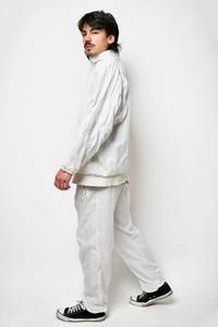 Ensemble de survêtements complet rétro des années 80 couleur blanche Old School 90s vintage wind shell suit haut et bas Active sportswear - Product Image 6