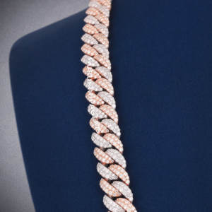 Trendy Custom DEF <b>VVS</b> Moissanite <b>Diamond</b> 10mm Cuban Link <b>Chain</b> Necklace 925 Silver Wholesale - Product Image 3