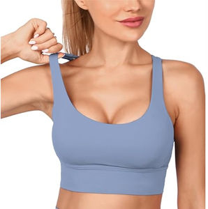 Vêtements de sport de yoga sans couture pour femmes de qualité supérieure, soutien-gorge de sport léger uni, tailles plus, haute qualité, vente en gros, personnalisé, devant adulte - Product Image 1