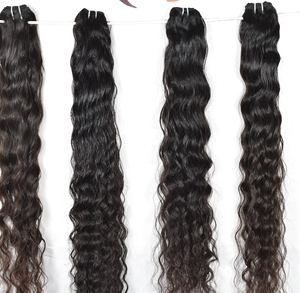 Extensions de cheveux raides à cuticule alignée en Inde, bruts vierges, au prix de gros d'usine, paquets de cheveux à vagues lâches et profondes - Product Image 4