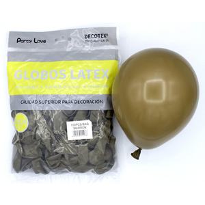 Ballons en latex Party Love 12 cm Marron 100 pièces Sac de décoration - Product Image 1