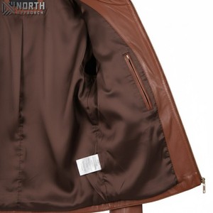 Nueva moda Slim Fit abrigo Casual cortavientos prendas de vestir chaquetas de cuero para mujeres por Maximize Wear Racer Jacket Bomber Jacket - Product Image 6