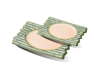 Plato Rectangular de <span class=keywords><strong>Melamina</strong></span> de 10 y 12 Pulgadas, Estilo Bambú, Forma de Barco, Irrompible, <span class=keywords><strong>para</strong></span> Postres, <span class=keywords><strong>Vajilla</strong></span> <span class=keywords><strong>para</strong></span> Restaurante - Product Image 2