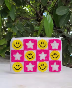 Monedero de diseño floral con cuentas bordadas, monedero hecho a mano con color personalizado para mujeres y niñas - Product Image 5