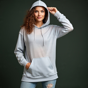 Sweat à capuche transparent en maille transparente pour femmes Sweat à capuche transparent en polyester pour femmes Streetwear Sweat à capuche en maille transparente - Product Image 3