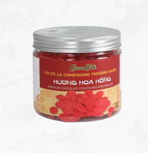 OEM Buen Precio Halal Alta Calidad Premium Rose Chocolate Compuesto Botón 1KG 5KG 10KG Cacao Talk - Product Image 1