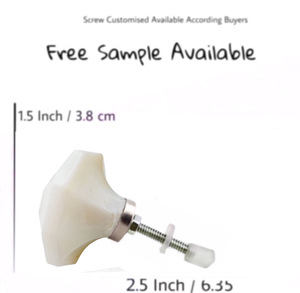 ลูกบิดแก้วตัดเพชรสีขาวขุ่นสำหรับลิ้นชักประตูตู้เสื้อผ้าตู้เสื้อผ้าตู้ทานอาหารห้องครัวที่จับแบบดึง - Product Image 3