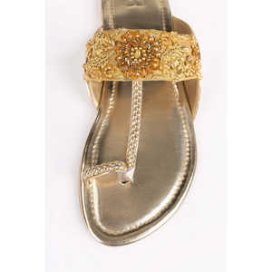 Salwar Kameez Anarkali Dorado para Mujer, Estilo Bollywood, Ropa Étnica India en Georgette, IFS-KLP25-005 - Product Image 4