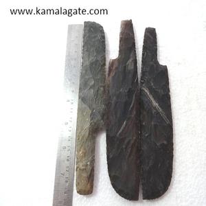 Wholesale 4 Inch Hand Knapped Gemstone Arrowhead Knife <b>Semi</b>-<b>Precious</b> <b>Stone</b> <b>Crafts</b> with Natural Agate Knife Point - Product Image 5