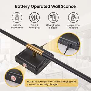 Confezione da 2 da 28 pollici moderna applique da parete in oro di lusso a 3 luci da bagno con vanità in vetro latte corpo dorato per la casa - Product Image 3