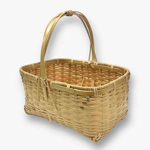 Cestas de bambú natural hechas a mano Viet Fargimex, elegantes artesanías de mimbre ecológicas para almacenamiento, recuerdo y decoración del hogar - Product Image 1