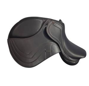 Selle d'équitation de ranch et d'extérieur durable avec étriers de circonférence de siège rembourrés Bride en cuir sûre pour les grands chevaux - Product Image 3
