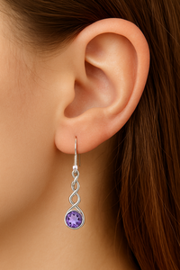 ต่างหูเงินแท้แบบขายส่ง ดีไซน์หรูหรา น้ำหนักเบา เหมาะสำหรับงานแต่งงาน/งานปาร์ตี้/เป็นของขวัญ เครื่องประดับราคาถูก Silver Mountain - Product Image 3