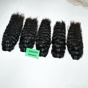 Venta al por mayor 100% Extensiones de Cabello Humano Virgen Natural Suave Rizado Sin Procesar Doble Trama Máquina Templo Onda Natural Vietnamita - Product Image 5